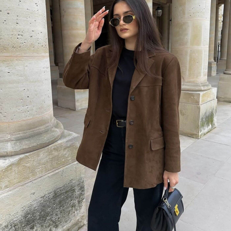 Leah - Vintage semsket blazer