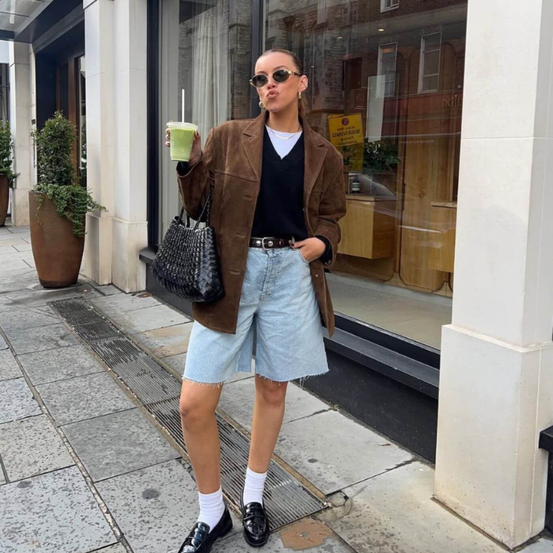 Leah - Vintage semsket blazer