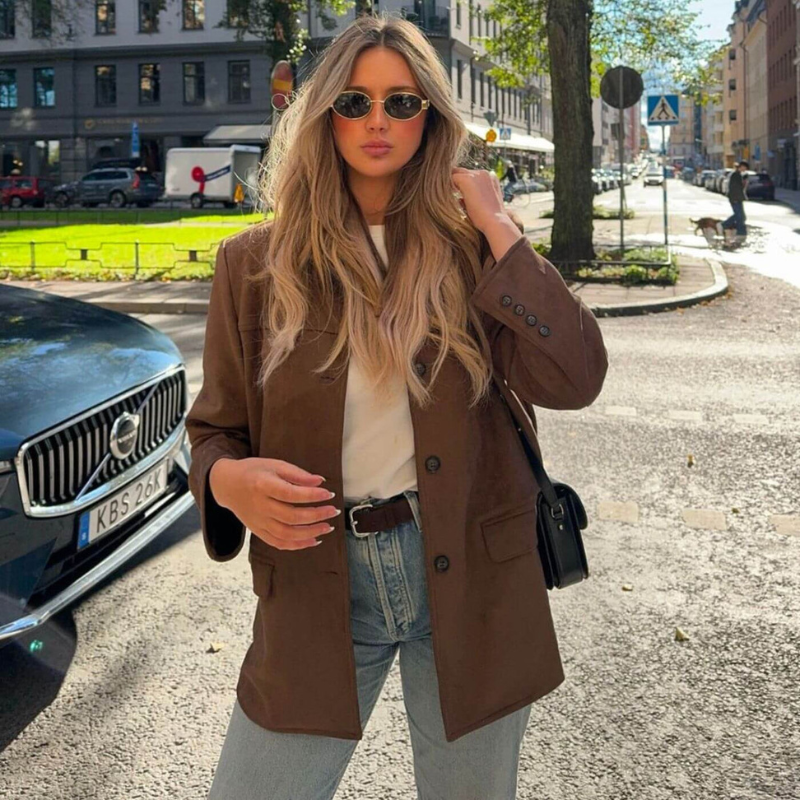 Leah - Vintage semsket blazer