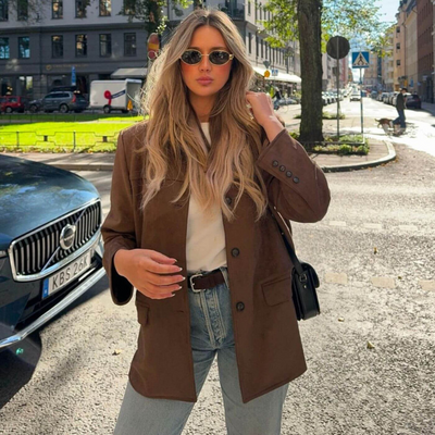 Leah - Vintage semsket blazer