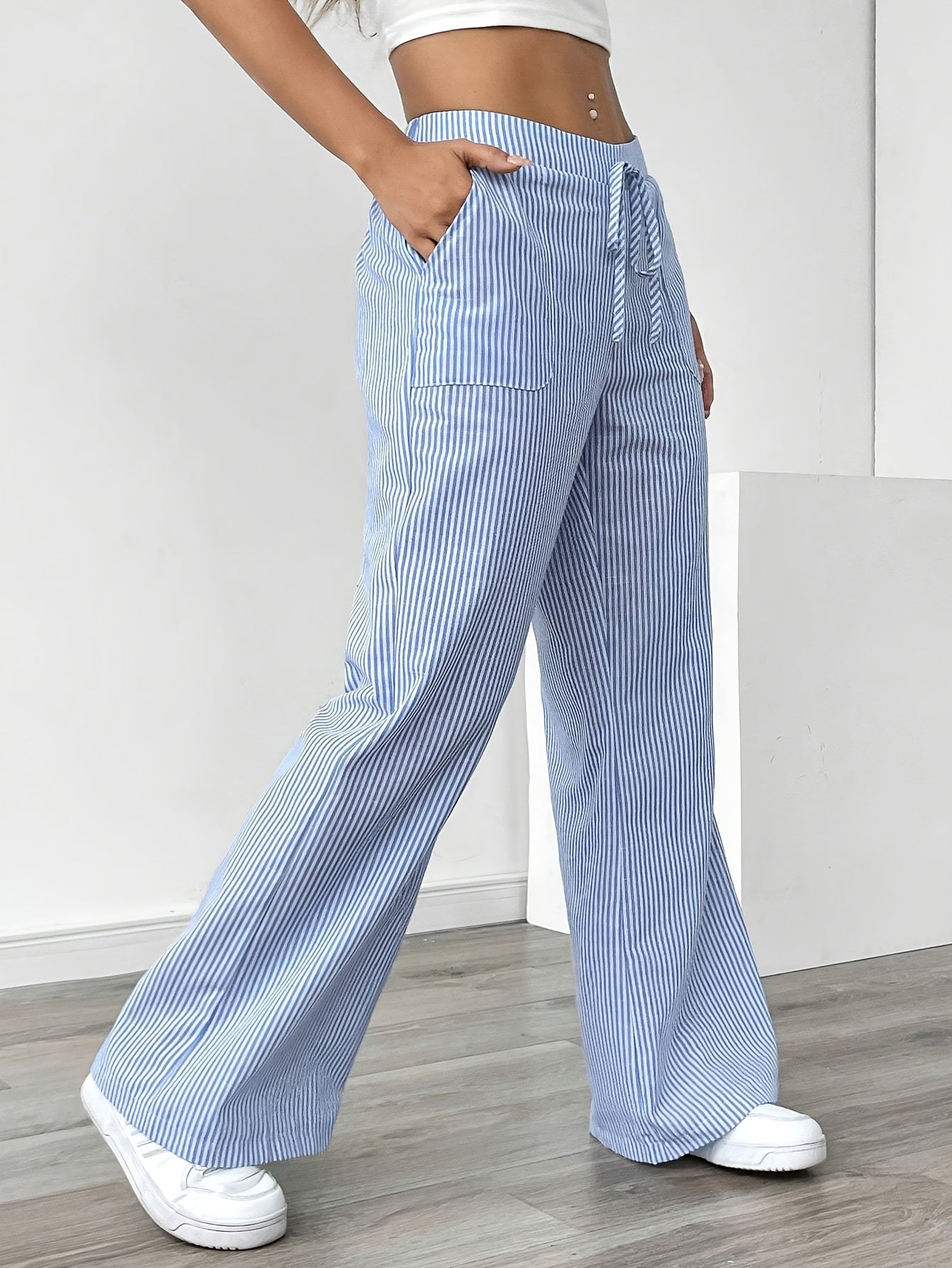 Gulia | Casual Dame Sommerbukse med Vide Ben